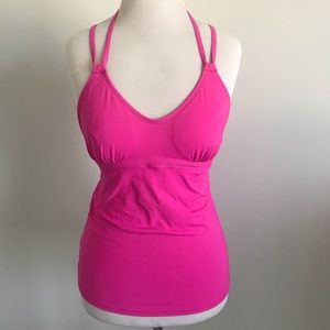 Athleta Scoop Tankini Paradise Pink Size S